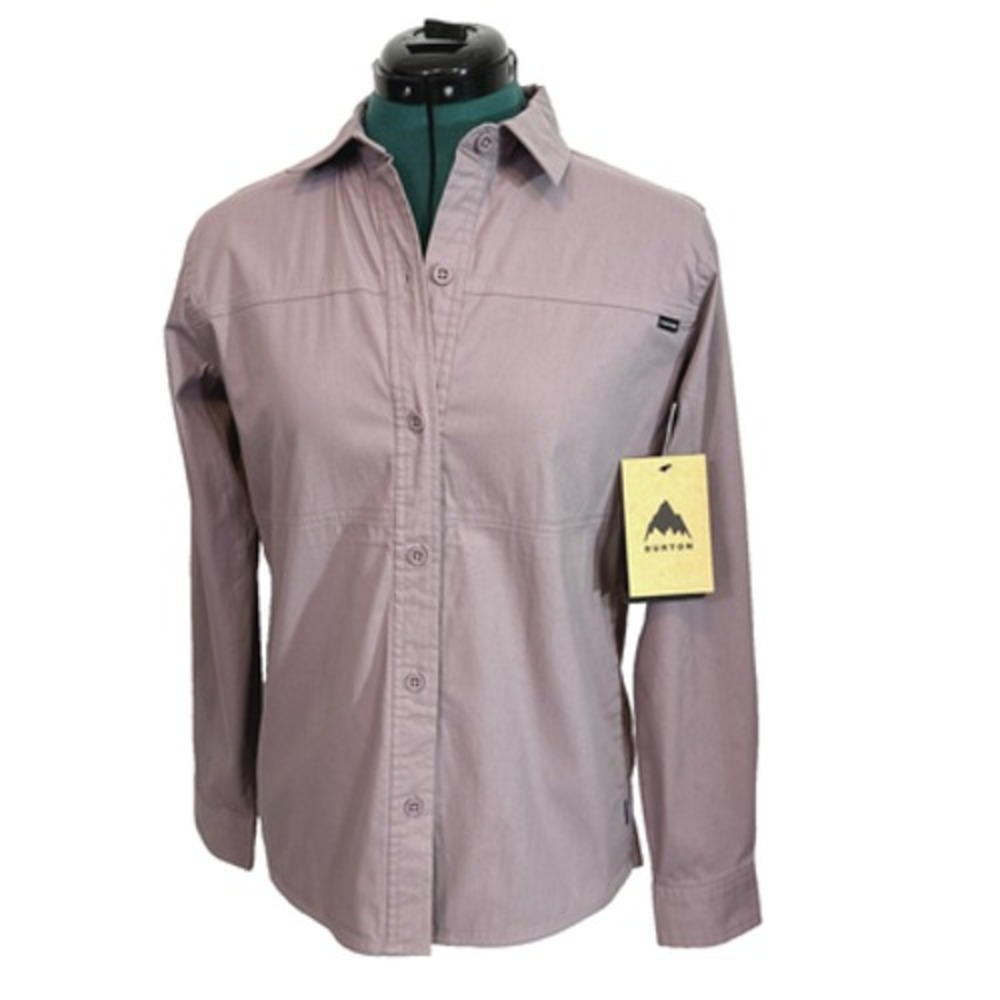NWT Burton‎ Work Overshirt LS Button Up XS Elderberry Purple Utility Gorpcore